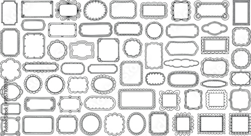 Vintage ornate frames for creative design projects and decorative layouts