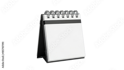 3D Blank Spiral Notebook Notepad transparent background