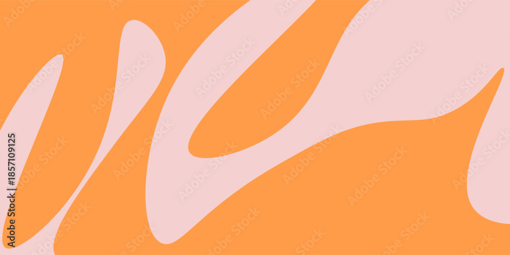 Naklejka premium Abstract Trippy Hand Drawn Groovy Pattern Vector Design. Fun Vintage Y2k Wavy Texure. Curvy Psychedelic Background.