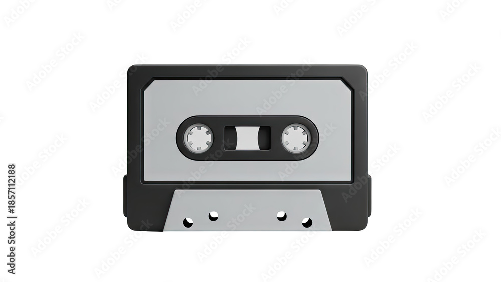 Fototapeta premium Cassette Tape on transparent background