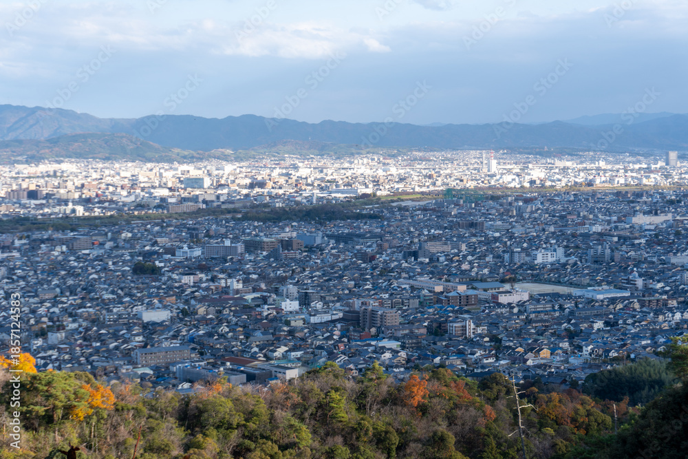 Obraz premium Kyoto Trail and surrounding area scenery