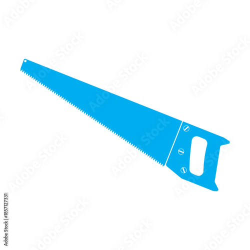 hand saw icon  style isolated on white background, sawmill and timber symbol stock vector illustration