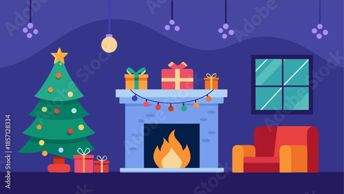 Cozy christmas living room