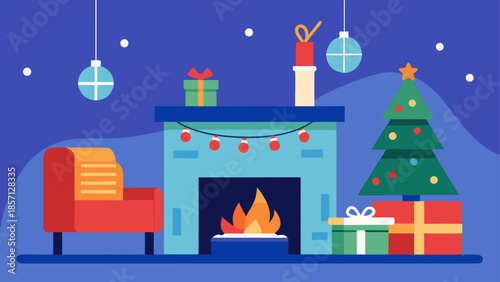 Cozy christmas living room