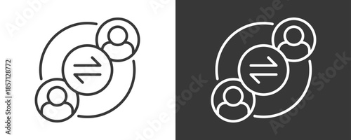 Engagement Icon Set Vector Collection Isolated In Black And White