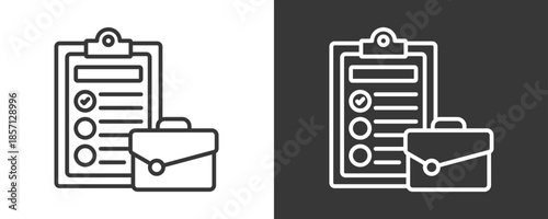 Project Icon Set Vector Collection Isolated In Black And White