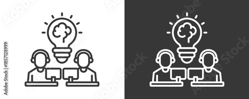 Innovation Icon Set Vector Collection Isolated In Black And White