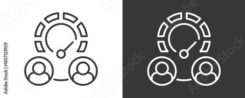 Performance Icon Set Vector Collection Isolated In Black And White