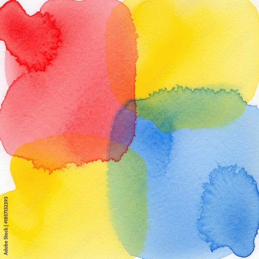 Fototapeta premium Fluid symphony of blended watercolor hues evoking vibrant emotions and creative expression