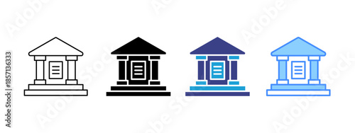 Regulation icon set multiple style collection