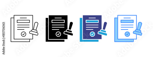 Validation icon set multiple style collection