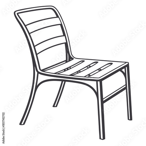 Modern outdoor plastic chair