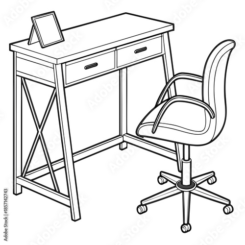 Modern home office setup