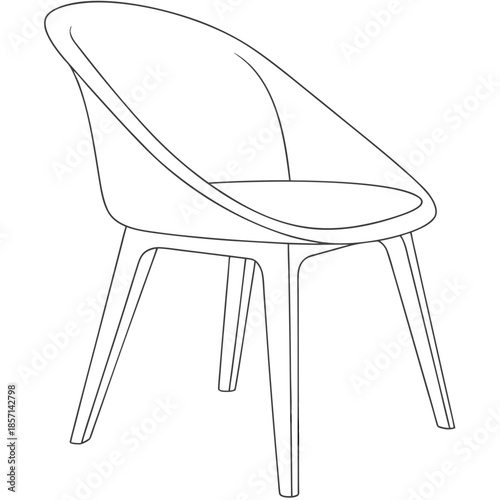 Modern minimalist chair