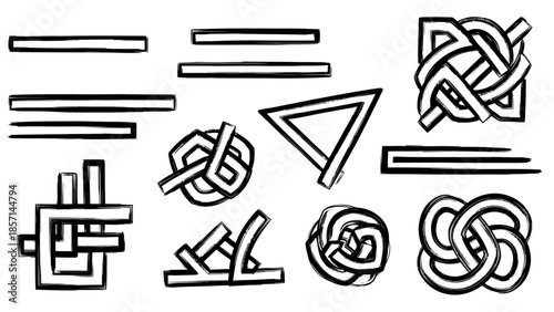 Optical Illusions and Impossible Shapes Collection.