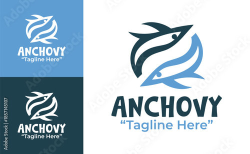 Anchovy Logo Modern Minimalist Coastal Identity