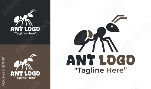 Ant Logo Modern Minimalist Nature Branding