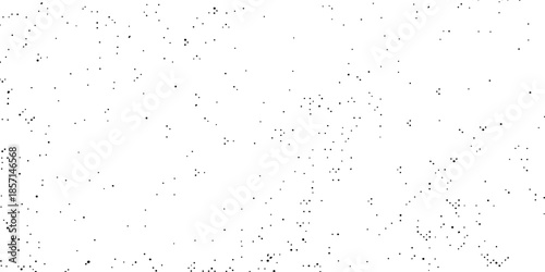 Speckle grain dot texture with distress noise effect. White paper grunge pattern with dust, grit, and dirt overlay. Vector illustration on isolated background. eps 10