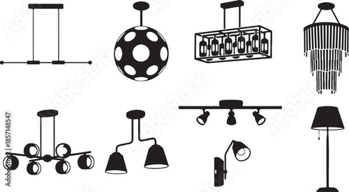 collection of modern light fixtures