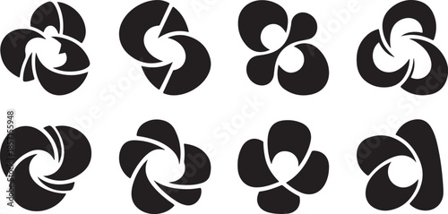 collection of black camera shutter designs