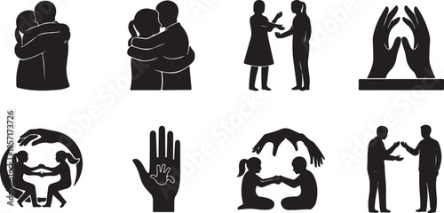 People showing love and support together