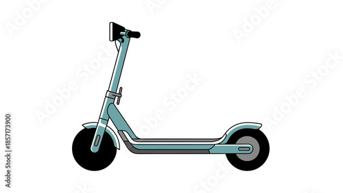 Modern Electric Scooter - Urban Personal Transport Vehicle