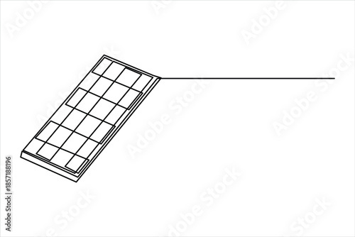One continuous line art drawing of World Chocolate Day design vector illustration
