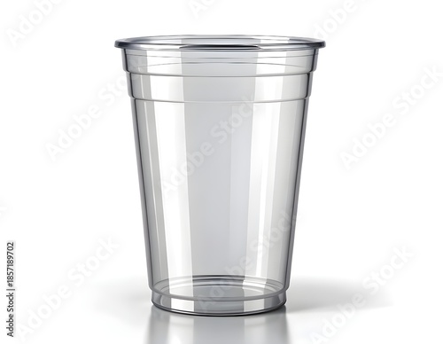 Wallpaper Mural Large clear plastic cup side profile, perfect for mockups, advertising, and commercial stock photography Torontodigital.ca