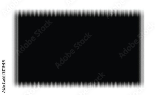 Black Rectangle with Serrated Edge.