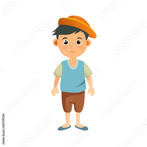 A Village Boy Made for Animation Moral Story, Ready For Animate CC