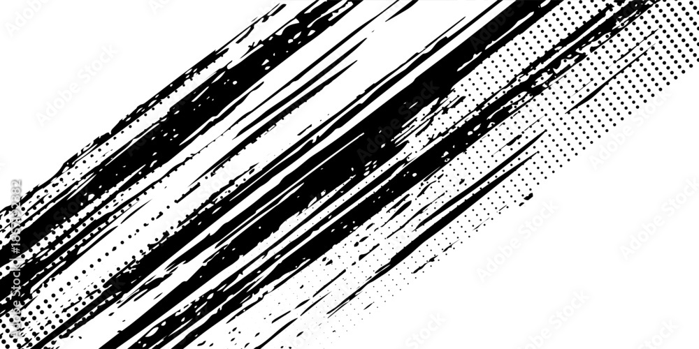 Obraz premium Tire tread marks, wheel textures, tire marks - car racing, motocross, drift, rally, off-road and others. Vector black isolated texture in grunge style.