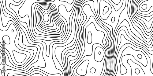 Abstract seamless pattern with lines creates a vintage vector texture design featuring black floral swirls and wave ornaments for a repeatable textile wallpaper or decorative tile backdrop