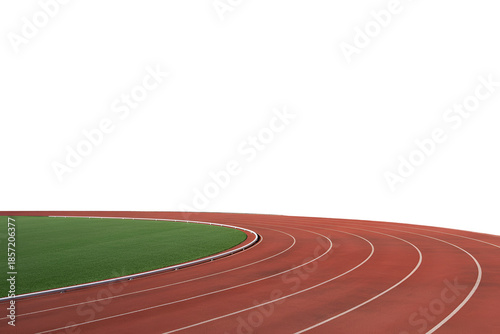 Empty athletic track
