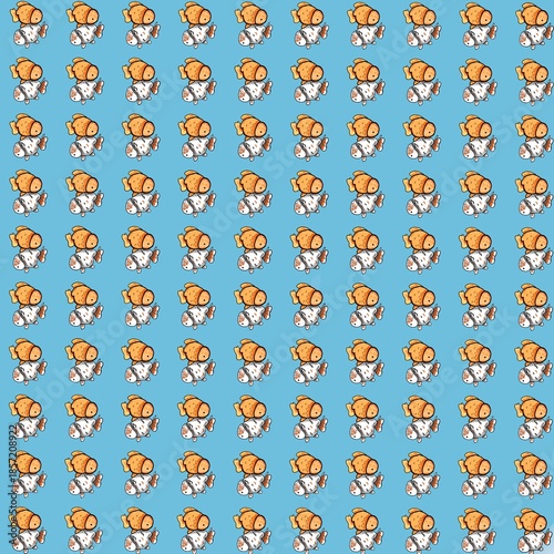 Slika na platnu My little fishy wallpaper