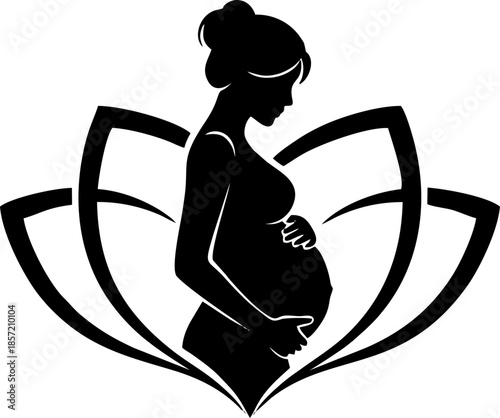 Prenatal Yoga Logo. 