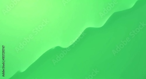 Abstract Smooth Green Wave Motion Background with Soft Gradients