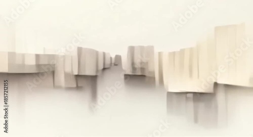 Abstract Minimalist City Skyline Architecture Motion Graphics