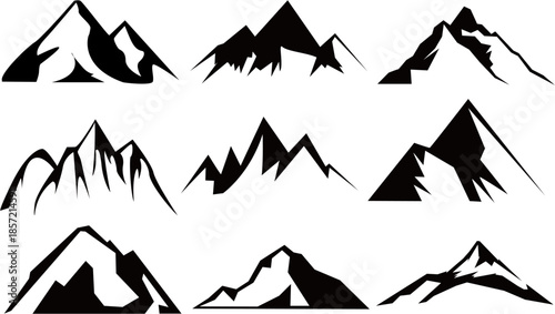 vector illustration of a mountain landscape
