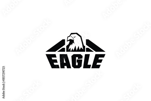 Simple eagle logo design concept