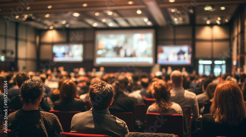 Back View Of Audience In The Conference Hall During A Professional Seminar