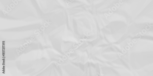 white crumpled paper background texture pattern overlay. wrinkled high resolution arts craft and Seamless white crumpled paper.