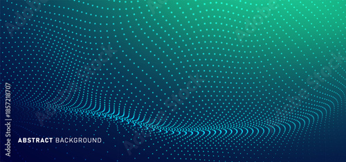 Digital technology futuristic internet network connection dark black background, green abstract cyber information communication, Ai big data science, innovation future tech line illustration vector 3d