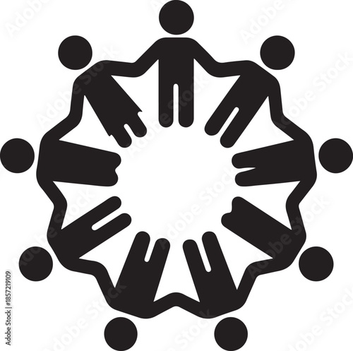 Obraz na płótnie International Day of Human Fraternity Logo Design – Global Unity and Understandi