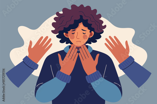 Feeling overwhelmed and needing support? Depicts anxiety, stress, and the importance of mental health awareness for a balanced lifestyle and emotional well-being