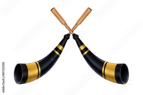 Happy magh bihu traditional musical instruments symbolizing celebration and joy with solid white background and no background