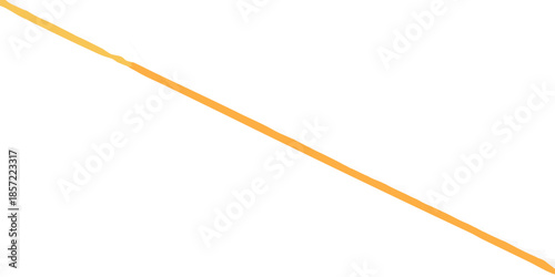 A simple diagonal orange line against a stark black background
