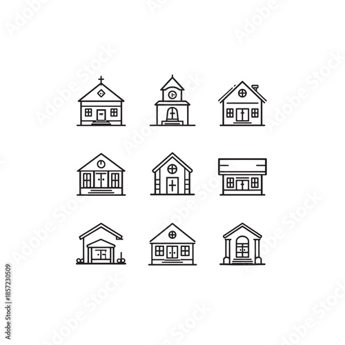 Orphanage icon art modern caring design