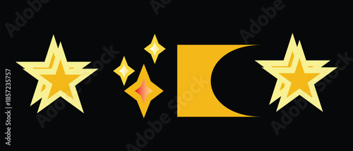 Celestial Sparkle Stars & Moon