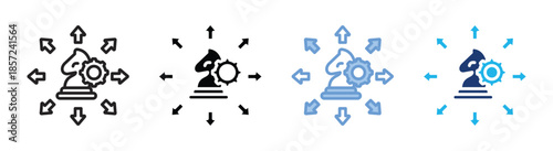 Expansion icon set multiple style collection