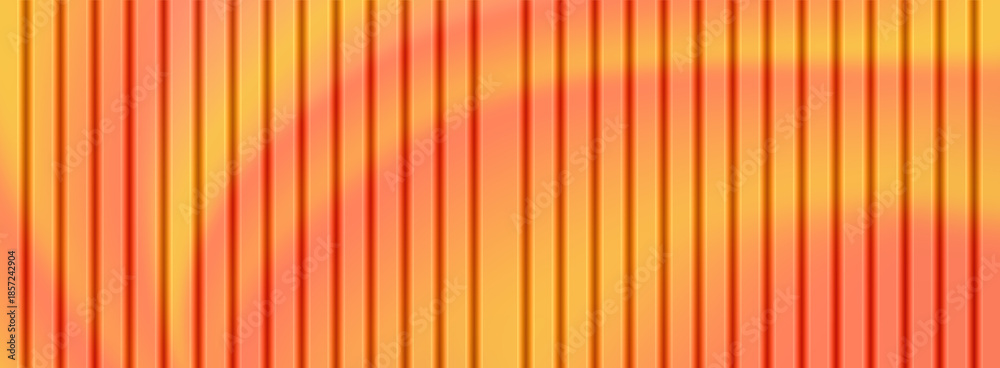 Obraz premium Warm gradient striped background with vertical lines illustration